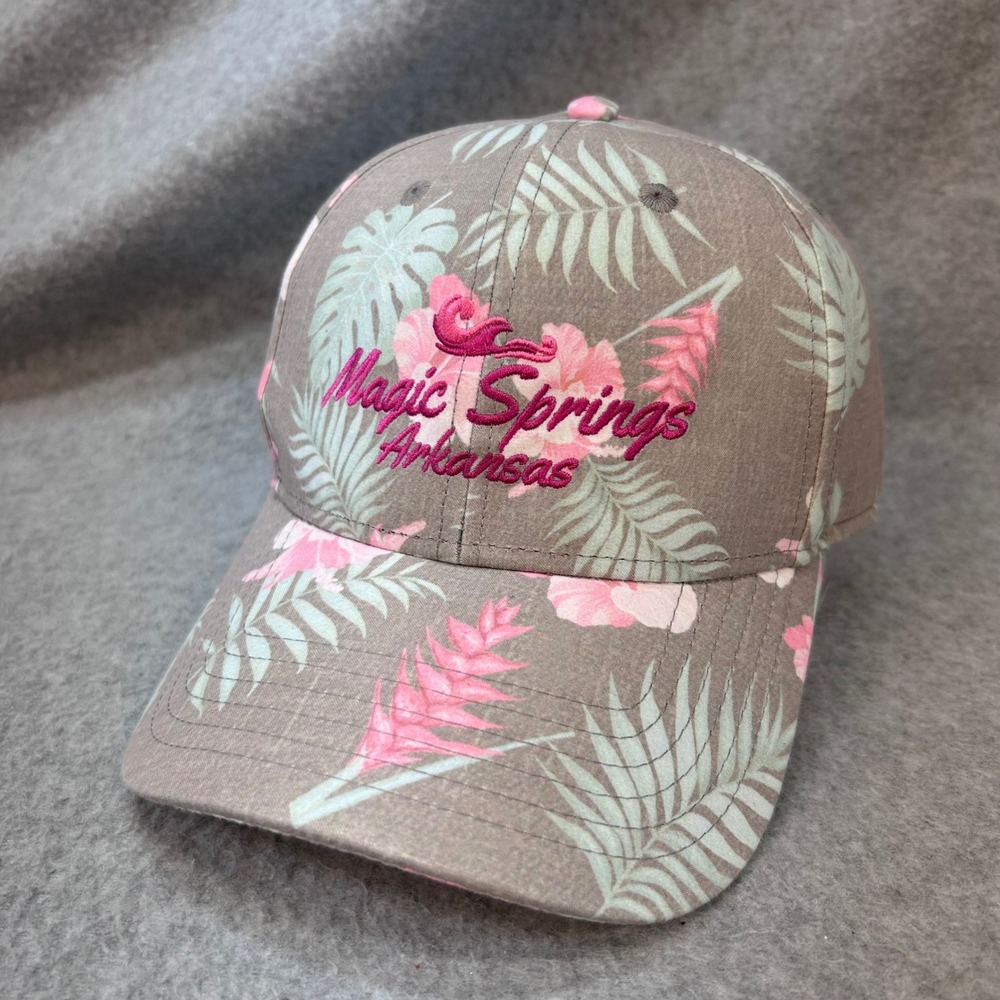 Magic Springs Arkansas Unisex Brown Sportsman Floral Souvenir Hat OSFA